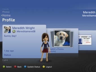  Facebook   Xbox 360.  - Microsoft