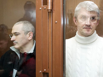 Михаил Ходорковский и Платон Лебедев. Фото Юрий Тимофеев, "Радио Свобода"