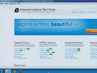 Microsoft Internet Explorer 10.      msdn.com