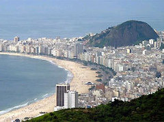 Пляж Копакабана в Рио-де-Жанейро. Фото с сайта www.worldisround.com